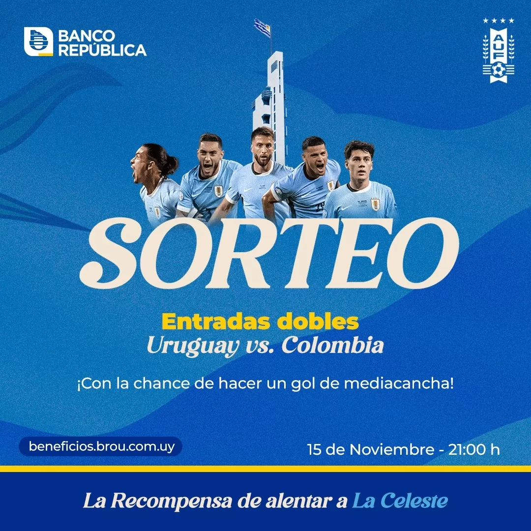 Entradas dobles Uruguay vs Colombia