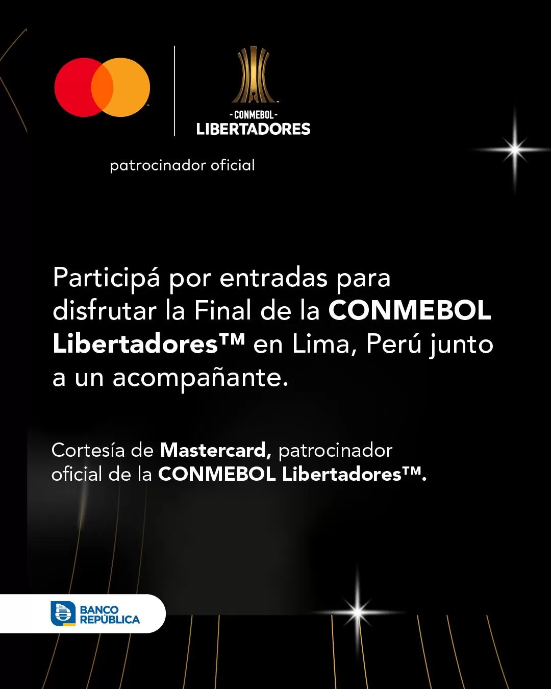 Entradas para la Final de la CONMEBOL LibertadoresTM