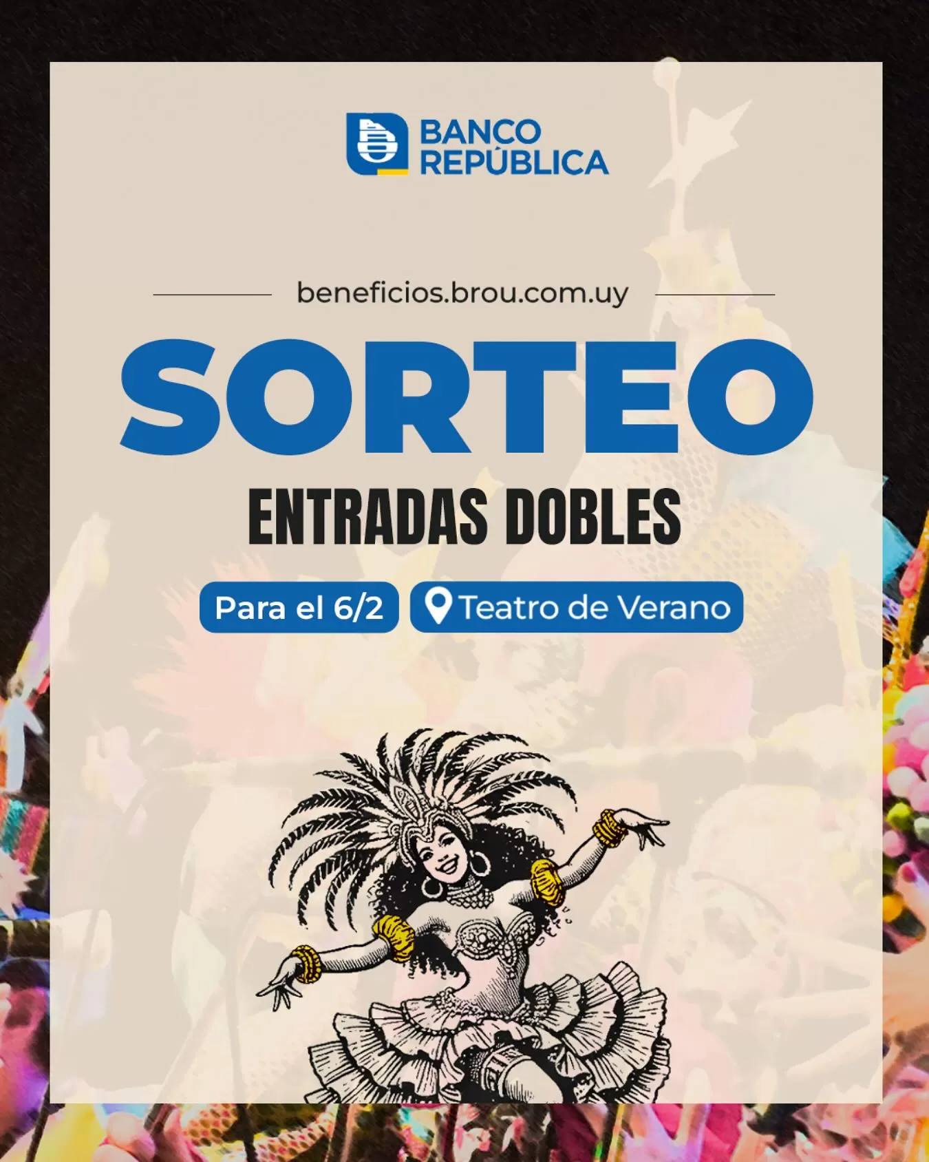 Entradas dobles Carnaval Teatro de Verano 6/2