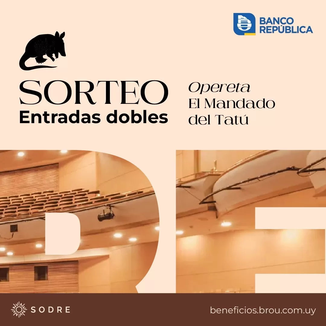 Sorteo opereta “El Mandado del Tatú”