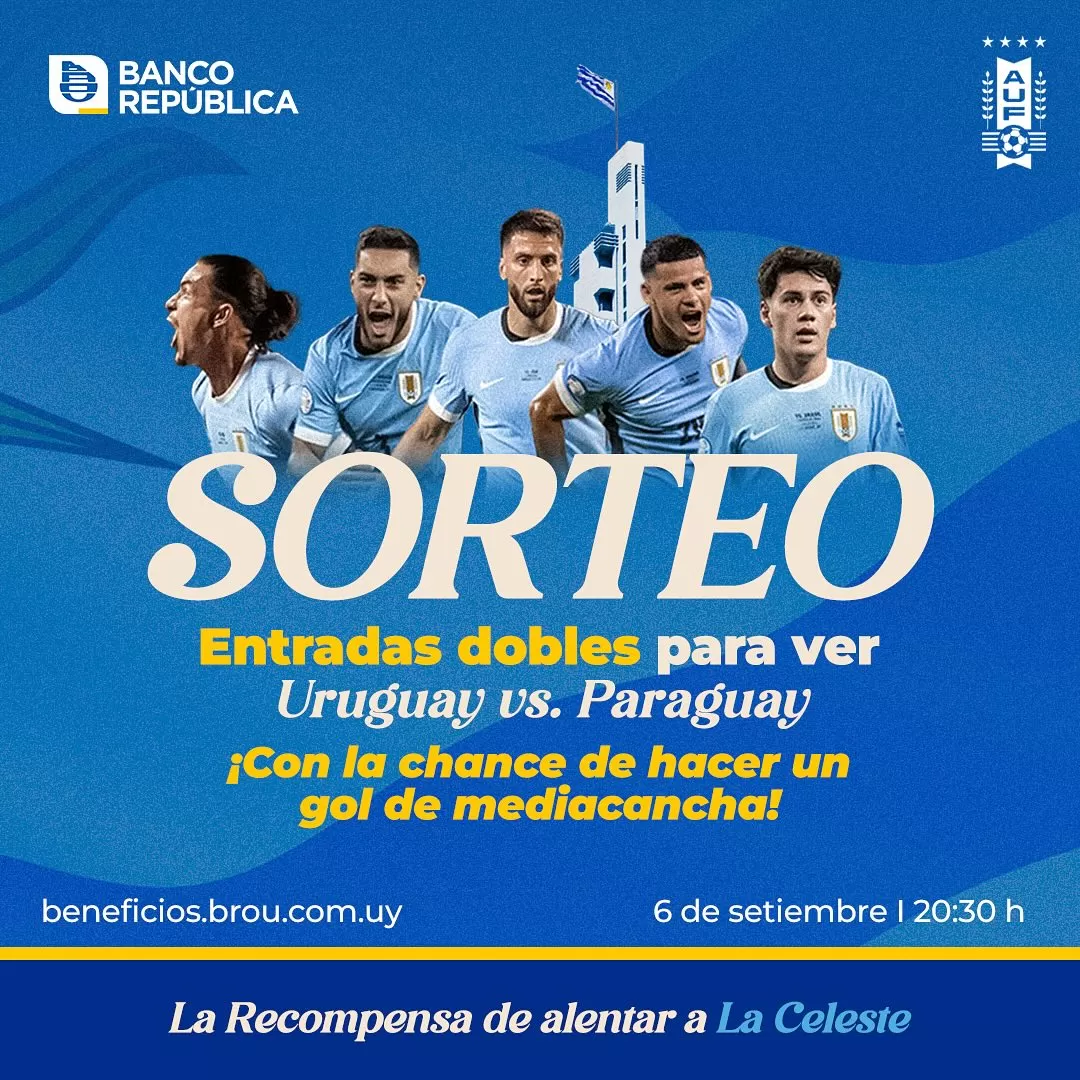 Entradas dobles Uruguay vs Paraguay