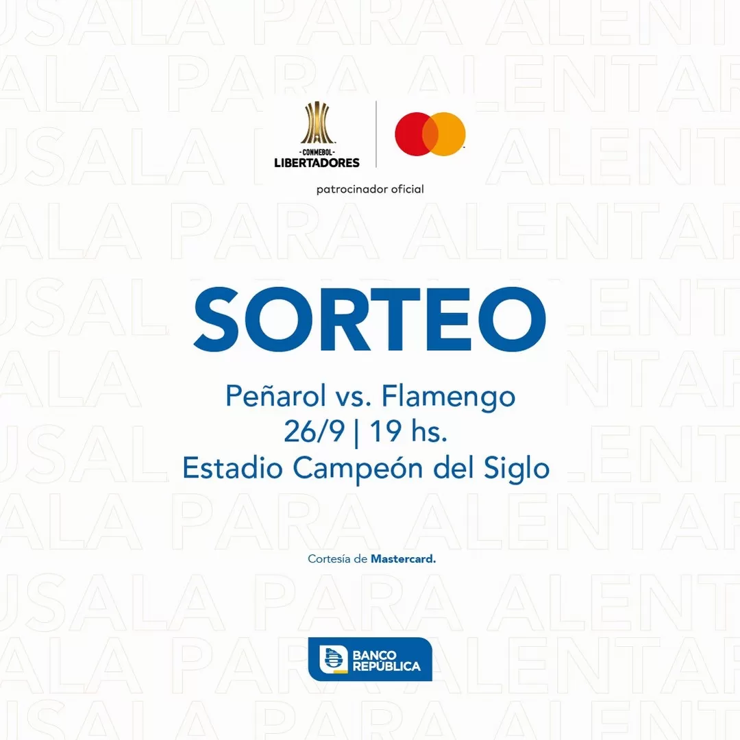 Sorteo Peñarol vs. Flamengo
